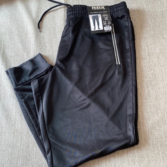 RBX Poly French Terry Black Jogger Size XXL. NWT. - Picture 2 of 11